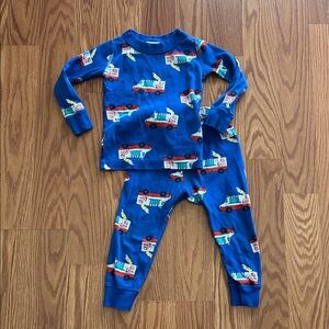 Kids Pajama Set with Fun Vehicle Print